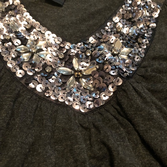 Gray Tank with Sequins - Picture 3 of 4